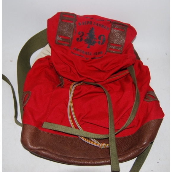 Ralph Lauren Men's Vintage Rugby Red Backpack – VHTF (Very Hard to Find)